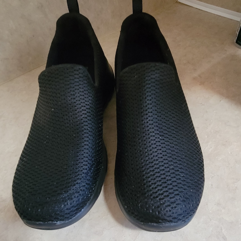 Skechers Black Slip-On Goga Max Comfort Shoe